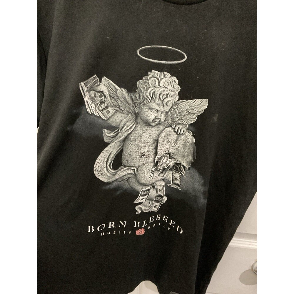 Muerte Hustle Daily 'Born Blessed' Graphic T-Shirt - Picture 4 of 5